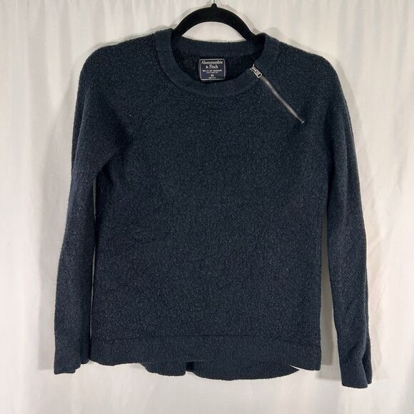 Abercrombie & Fitch Sweaters - Abercrombie Fitch Sweater Women's XS Blue Knit Long Sleeve Crew Neck Soft